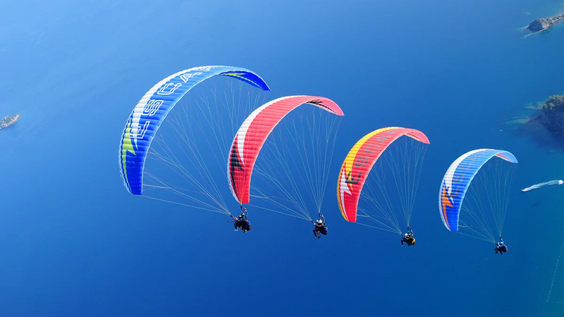 Kemer : 2365 Metre Tahtalı Dağından Yamaç Paraşütü 